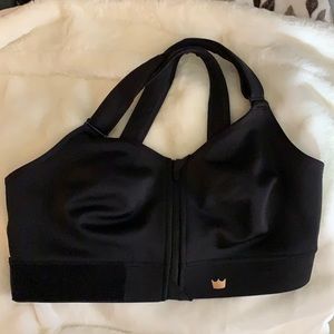 Shefit Luxe 2 black and gold sports bra.